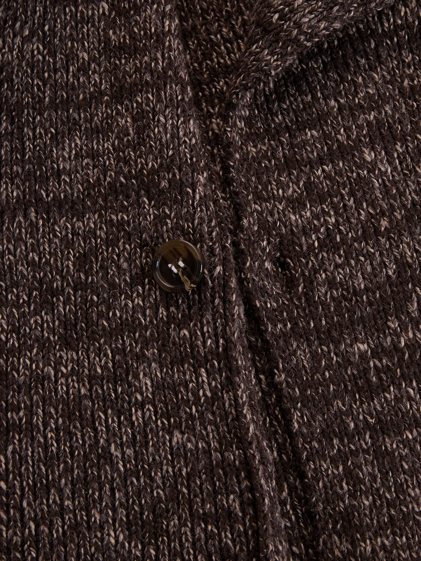 Brown Asymmetrical Zip Ribbed Knit Jacket - Image 8